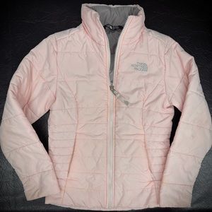The North Face Girls Small 7/8 light pink jacket